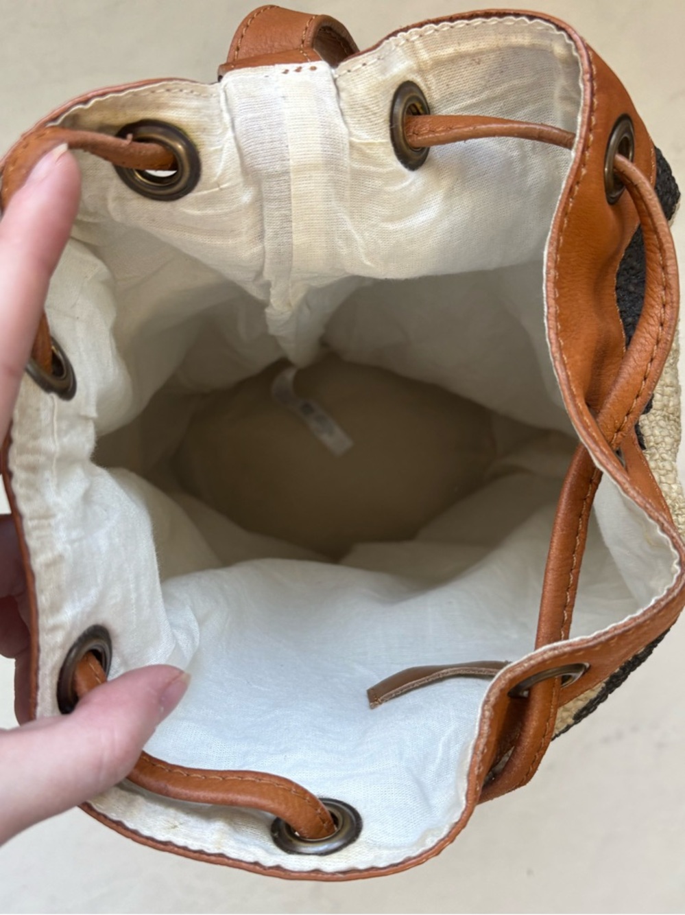 Free People Sling Bag In Desert Sunrise Combo Leather Aztec Southwestern Pattern - Picture 6 of 8